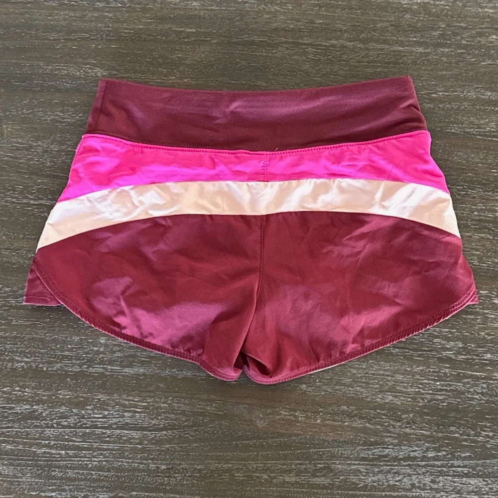 Justice Girls 7 Grey & White & Pink Pair of Athletic Shorts
